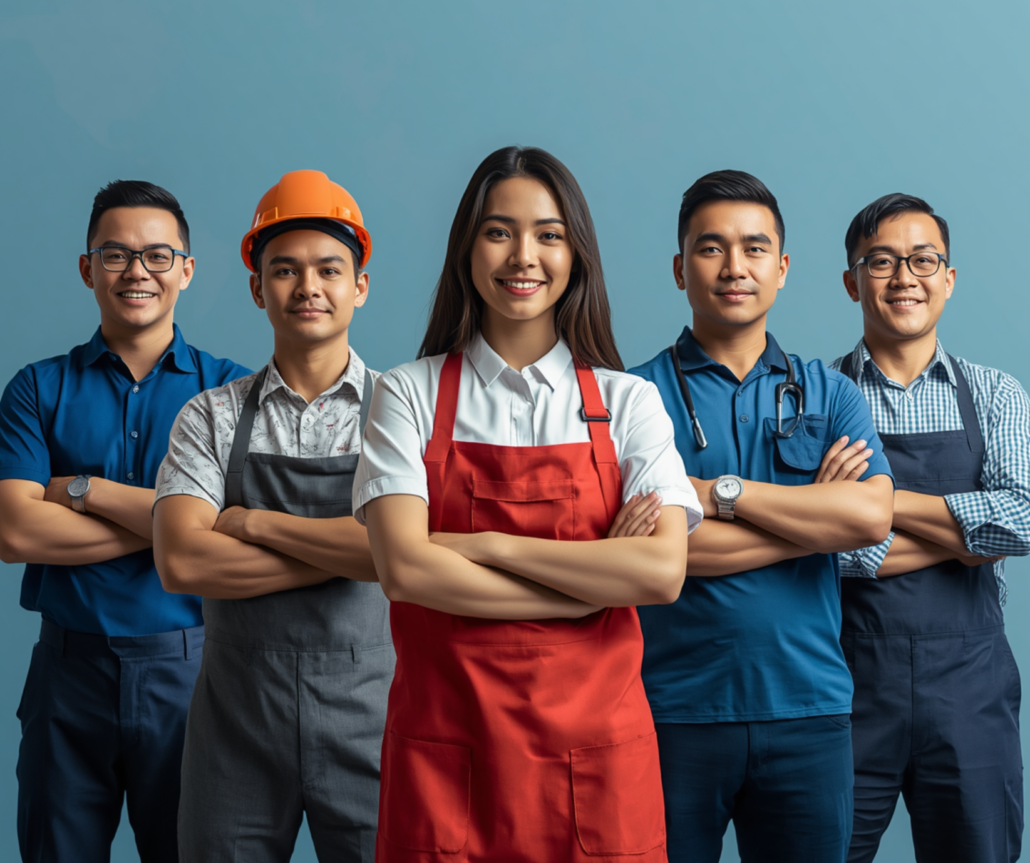 Filipino international workers supporting global industries and skilled workforce sectors