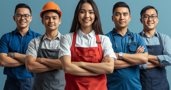 Filipino international workers supporting global industries and skilled workforce sectors